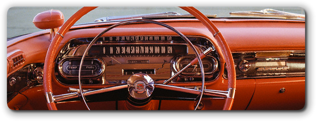 A Cadillac dashboard.