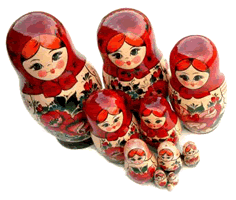 A decorative image of nesting dolls.