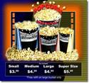 Decorative image with different popcorn sizes.