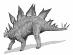 A 1-channel stegosaurus image.